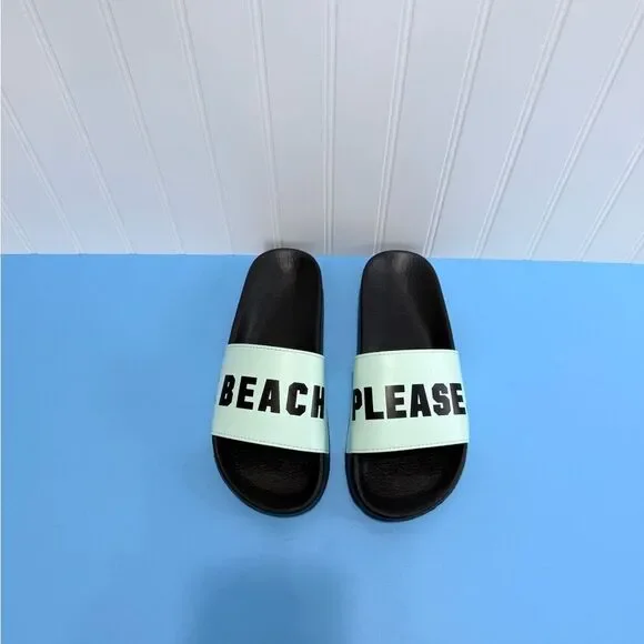 Beach Please Women’s Mint Slide Sandals Size M 7 - Picture 13 of 15